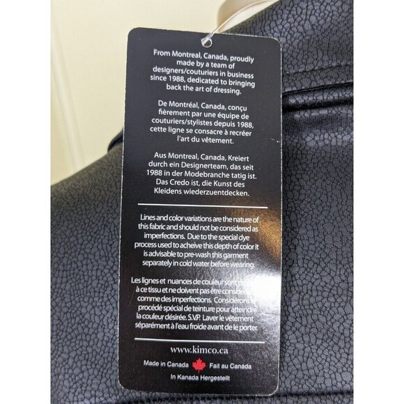 Womens Croco Print Knit Moto Light Jacket Black Canada New Plus XXXL - Picture 5 of 7